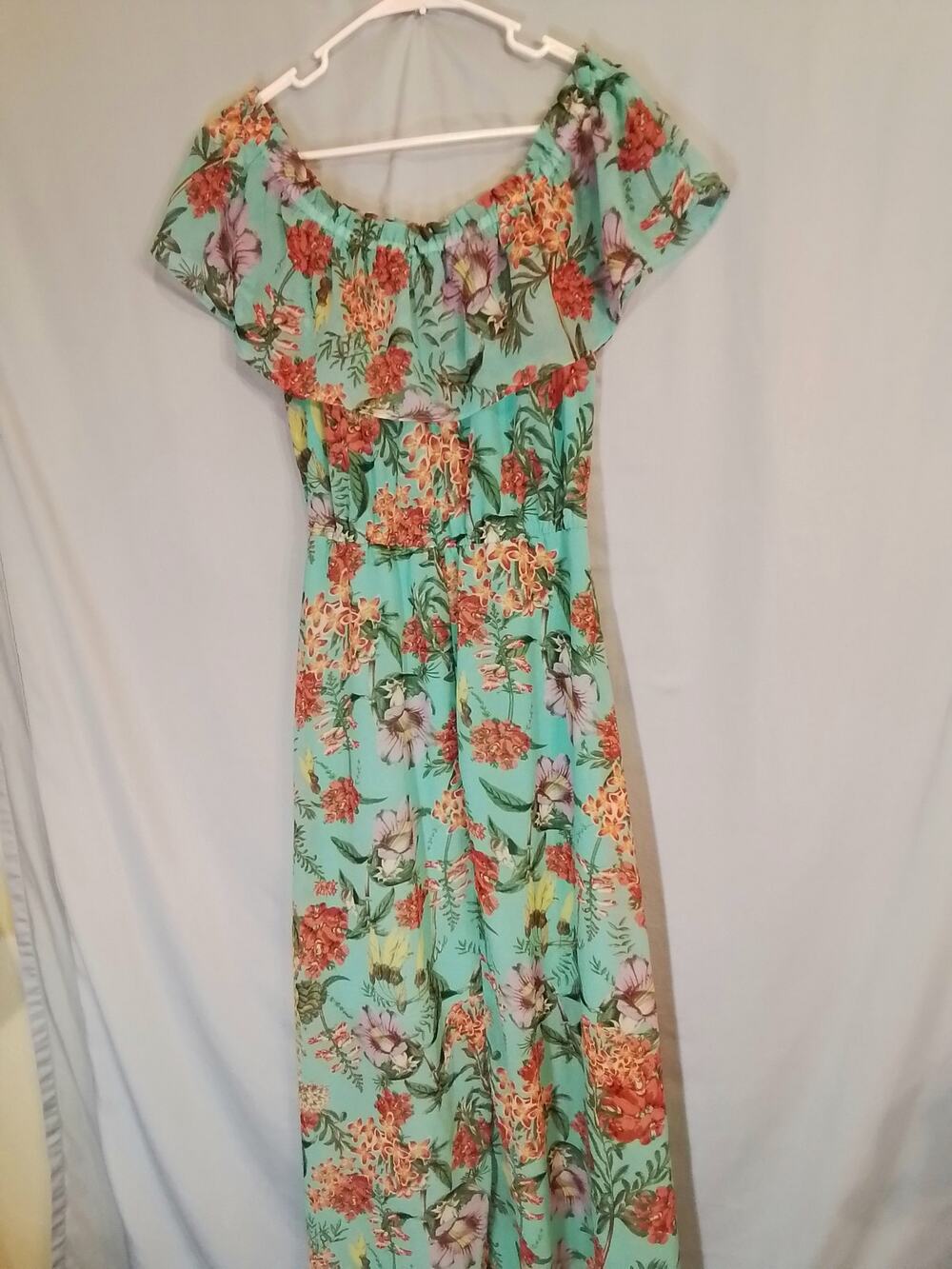 Decree Tropical Light Blue Floral Dress